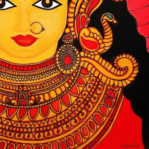 Goddess Devi Acrylic Painting Buy Now on Artezaar.com Online Art Gallery Dubai UAE