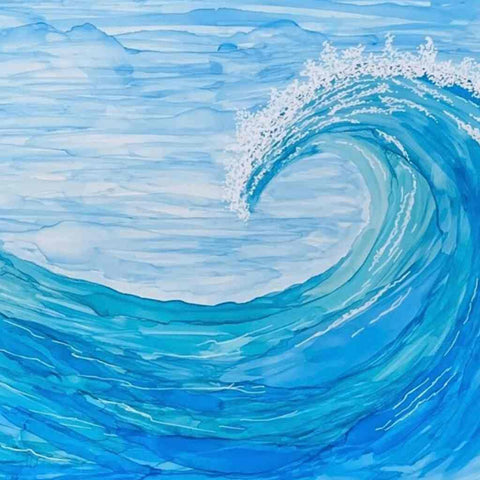 Hope 1 The Waves of Hope Mixed Media Painting Buy Now on Artezaar.com Online Art Gallery Dubai UAE