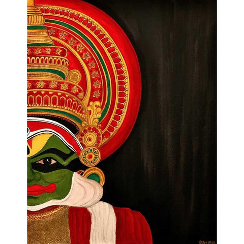 Kathakali Acrylic Painting Buy Now on Artezaar.com Online Art Gallery Dubai UAE