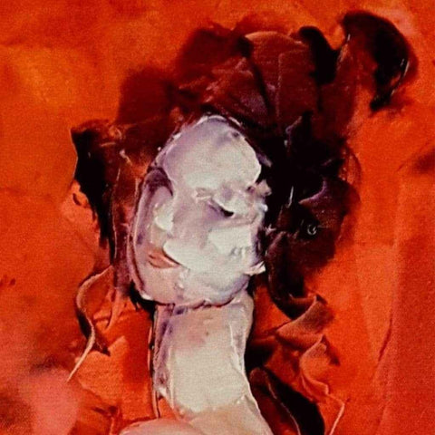 Lady In Red Abstract Oil Painting Buy Now on Artezaar.com Online Art Gallery Dubai UAE