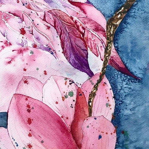 Let's Flamingle II Watercolor Painting Buy Now on Artezaar.com Online Art Gallery Dubai UAE