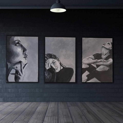 Loneliness Acrylic Painting Buy Now on Artezaar.com Online Art Gallery Dubai UAE