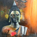 Lord Buddha Fine Art Acrylic Painting Buy Now on Artezaar.com Online Art Gallery Dubai UAE