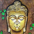 Lord Buddha Mixed Media Painting Buy Now on Artezaar.com Online Art Gallery Dubai UAE
