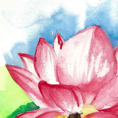 Lotus Watercolor Painting Buy Now on Artezaar.com Online Art Gallery Dubai UAE