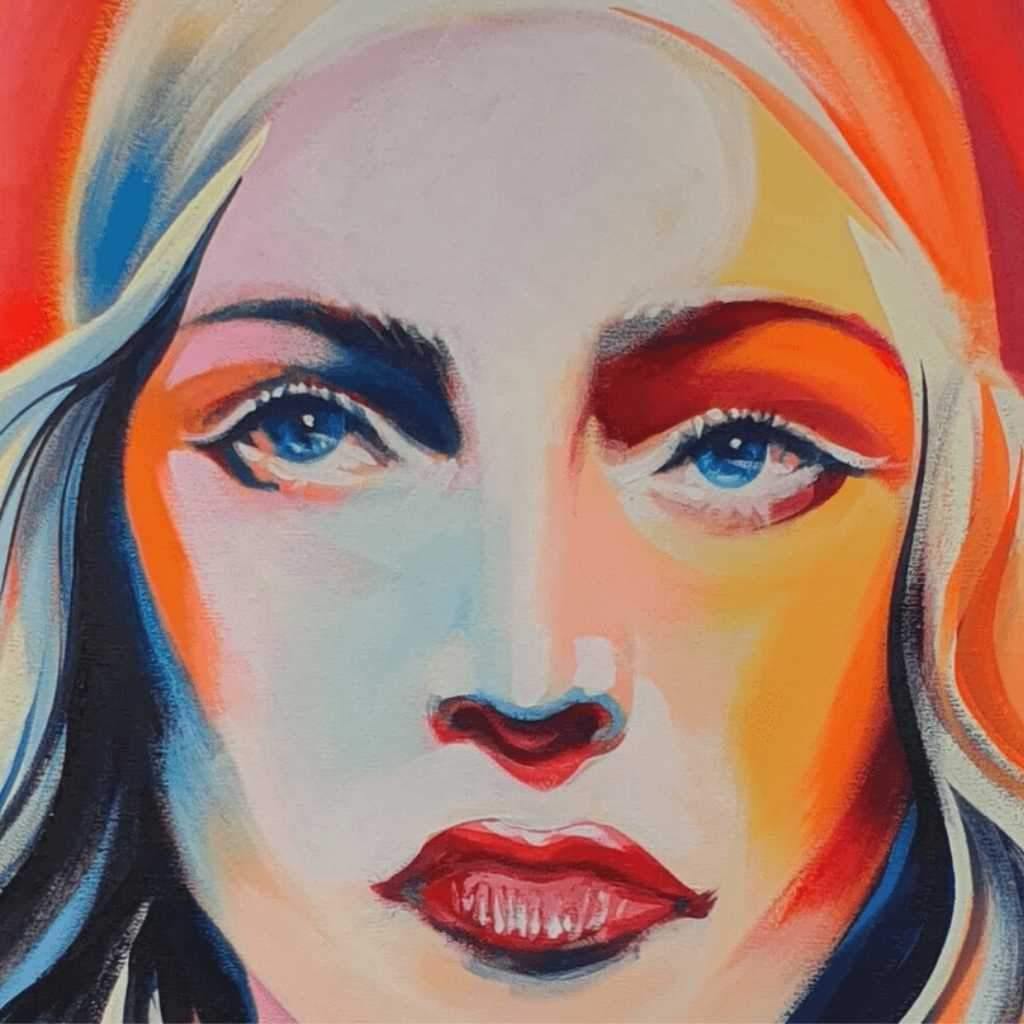 Pop Art Acrylic Painting | Madonna | Artezaar.com Online Art Gallery