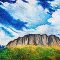Mighty Mountain Mixed Media Painting Buy Now on Artezaar.com Online Art Gallery Dubai UAE