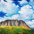 Mighty Mountain Mixed Media Painting Buy Now on Artezaar.com Online Art Gallery Dubai UAE