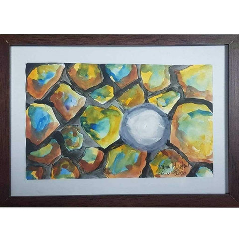 My Bubble World Watercolor Painting Buy Now on Artezaar.com Online Art Gallery Dubai UAE