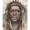 Native American Fine Art Watercolor Painting Buy Now on Artezaar.com Online Art Gallery Dubai UAE
