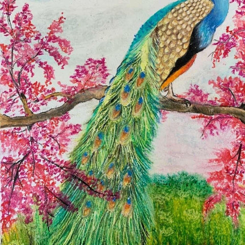 Peacock-grace & poise by Divya Singla Buy now on artezaar.com Online Art Gallery