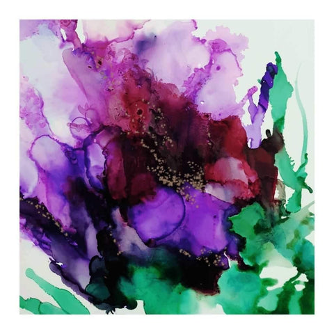 Purple Flora Abstract Alcohol Ink Buy Now on Artezaar.com Online Art Gallery Dubai UAE