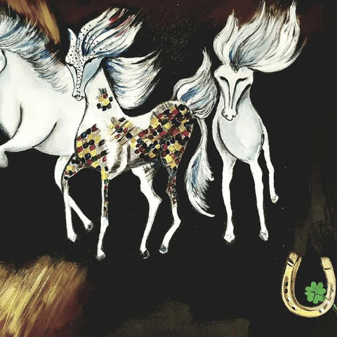 Running Horse Canvas Acrylic Painting Buy Now on Artezaar.com Online Art Gallery Dubai UAE
