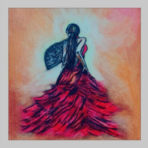 Salsa Dancer Abstract Mixed Media Painting Buy Now on Artezaar.com Online Art Gallery Dubai UAE