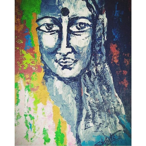 She Acrylic Painting Buy Now on Artezaar.com Online Art Gallery Dubai UAE
