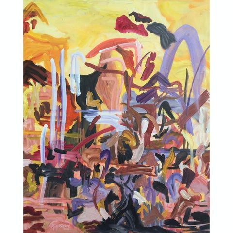 Taormina Abstract Oil Painting Buy Now on Artezaar.com Online Art Gallery Dubai UAE