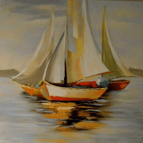 The Abstract Boat Canvas Buy Now on Artezaar.com Online Art Gallery Dubai UAE
