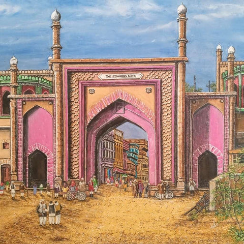 The Edward's Gate by Alfiyah Vejlani Acrylic painting Buy now on artezaar.com Online Art Gallery