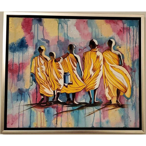 The Journey Abstract Oil Painting Buy Now on Artezaar.com Online Art Gallery Dubai UAE