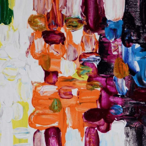 The Multicolored Canvas Acrylic Painting Buy Now on Artezaar.com Online Art Gallery Dubai UAE