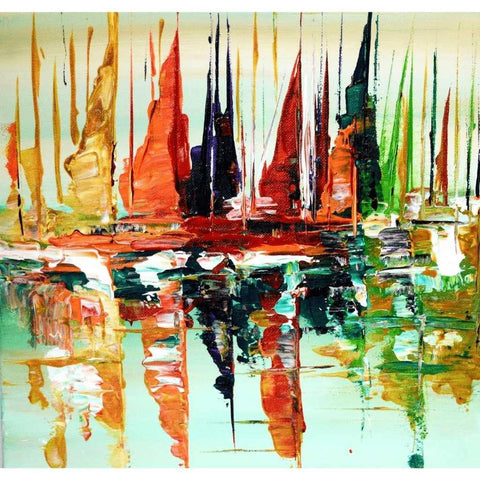 The Sailing Ships Acrylic Painting Buy Now on Artezaar.com Online Art Gallery Dubai UAE