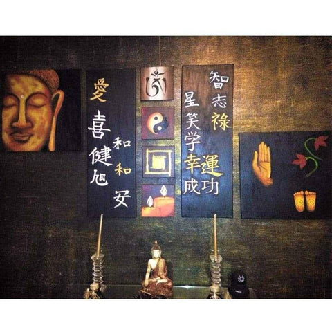 The State of Zen Buddha Acrylic Painting Buy Now on Artezaar.com Online Art Gallery Dubai UAE