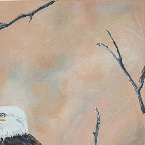 The White Head Eagle Acrylic Painting Buy Now on Artezaar.com Online Art Gallery Dubai UAE