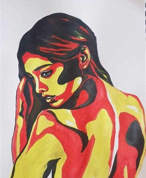 Thermal 3 Watercolor Painting Buy Now on Artezaar.com Online Art Gallery Dubai UAE