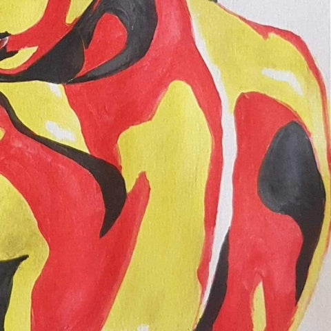 Thermal 3 Watercolor Painting Buy Now on Artezaar.com Online Art Gallery Dubai UAE