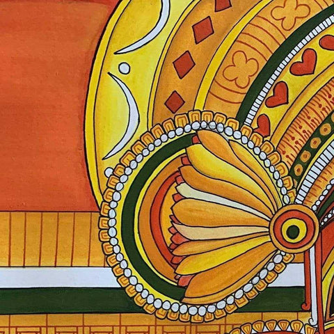 Theyyam Watercolor Painting Buy Now on Artezaar.com Online Art Gallery Dubai UAE