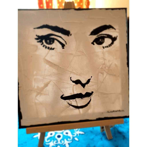 Three Faces Acrylic Painting Buy Now on Artezaar.com Online Art Gallery Dubai UAE