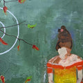 Time by myself by Sapna Jain Acrylic painting Buy now on artezaar.com Online Art Gallery