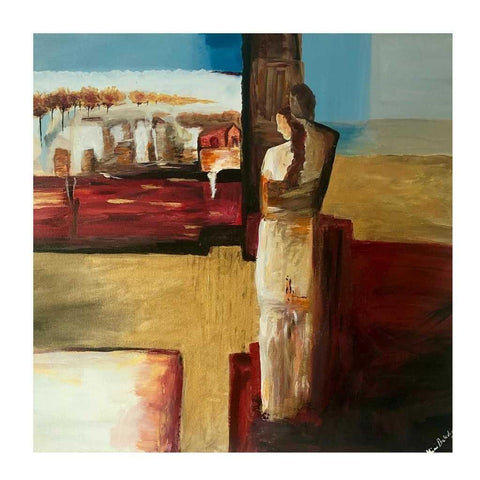 Togetherness Abstract Acrylic Painting Buy Now on Artezaar.com Online Art Gallery Dubai UAE