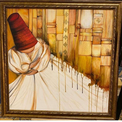 Trance Fine Art Oil Painting Buy Now on Artezaar.com Online Art Gallery Dubai UAE