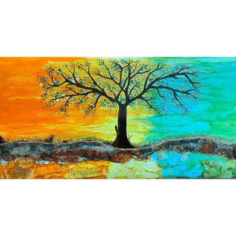 Tree Story 2 Mixed Media Painting Buy Now on Artezaar.com Online Art Gallery Dubai UAE
