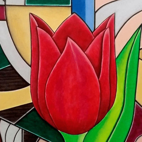 Tulip Acrylic Painting Buy Now on Artezaar.com Online Art Gallery Dubai UAE
