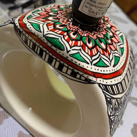UAE Colors Lamp Set of Two Fine Art Pottery Ceramics Buy Now on Artezaar.com Online Art Gallery Dubai UAE