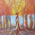 Unity Mixed Media Painting Buy Now on Artezaar.com Online Art Gallery Dubai UAE