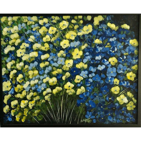 Wildflowers Bouquet Fine Art Acrylic Painting Buy Now on Artezaar.com Online Art Gallery Dubai UAE