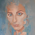 Woman Portrait Acrylic Painting Buy Now on Artezaar.com Online Art Gallery Dubai UAE