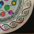 Zentangle Decor Plate 5 Fine Art Pottery Ceramics Buy Now on Artezaar.com Online Art Gallery Dubai UAE